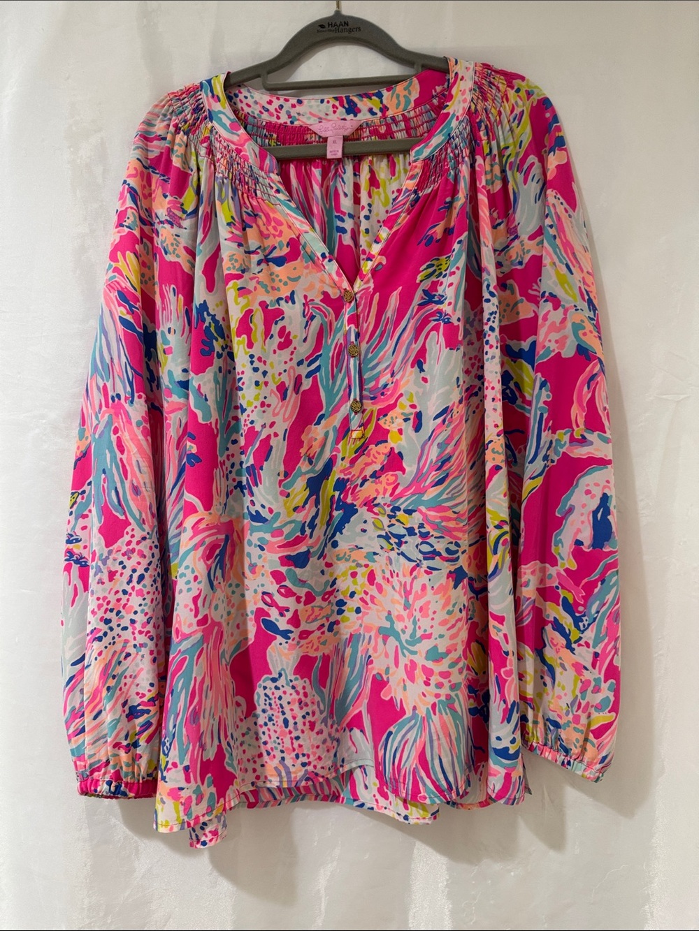 Lilly Pulitzer XL Elsa shirt Sunken Treasure